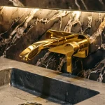 شیر روشویی توکار آرتین طلایی مدل آرین