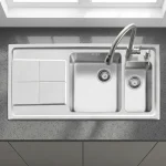 سینک توکار اخوان مدل 306 دو لگن