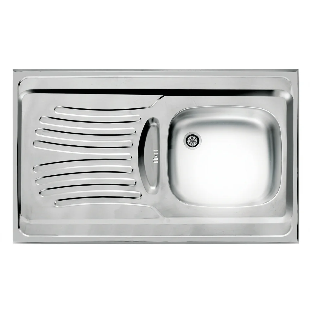 sink125akhvn سینک روکار اخوان مدل 125 تک لگن