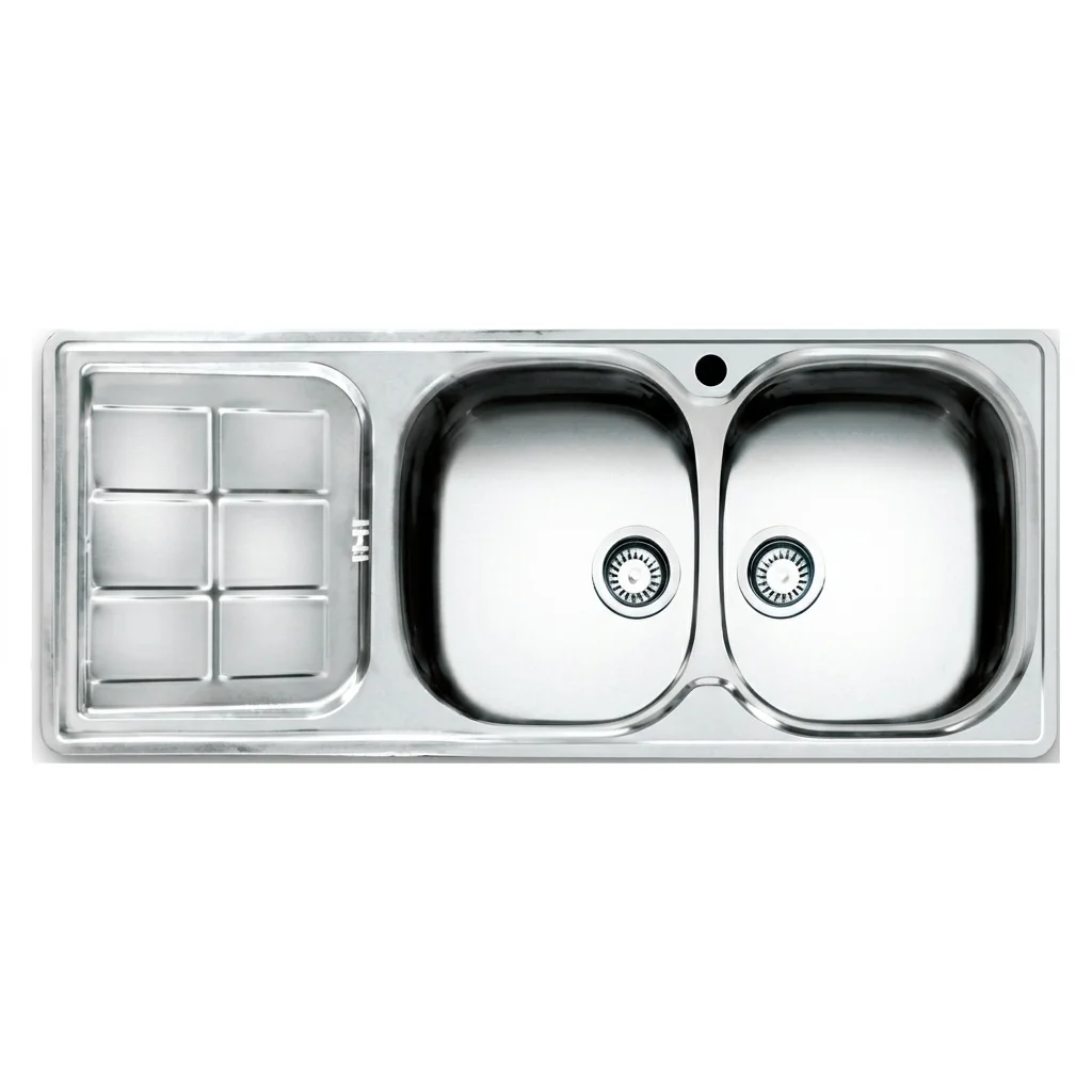 sink147akhvn سینک توکار اخوان مدل 147 دو لگن