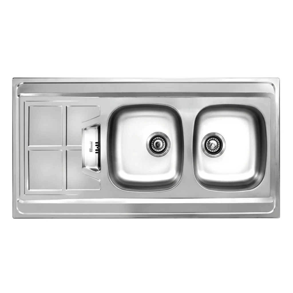 sink153spakhvn سینک روکار اخوان مدل 153SP دو لگن