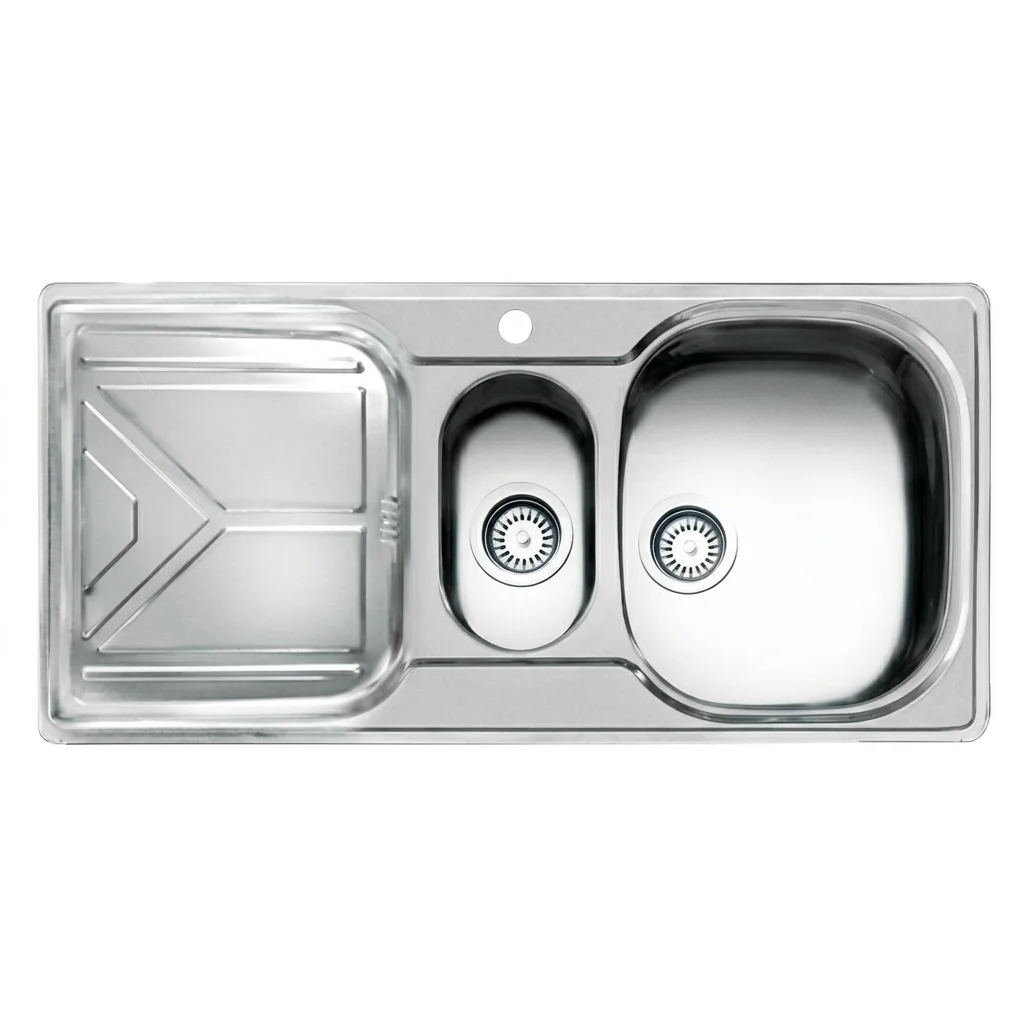 sink157akhvn سینک توکار اخوان مدل 157 تک لگن