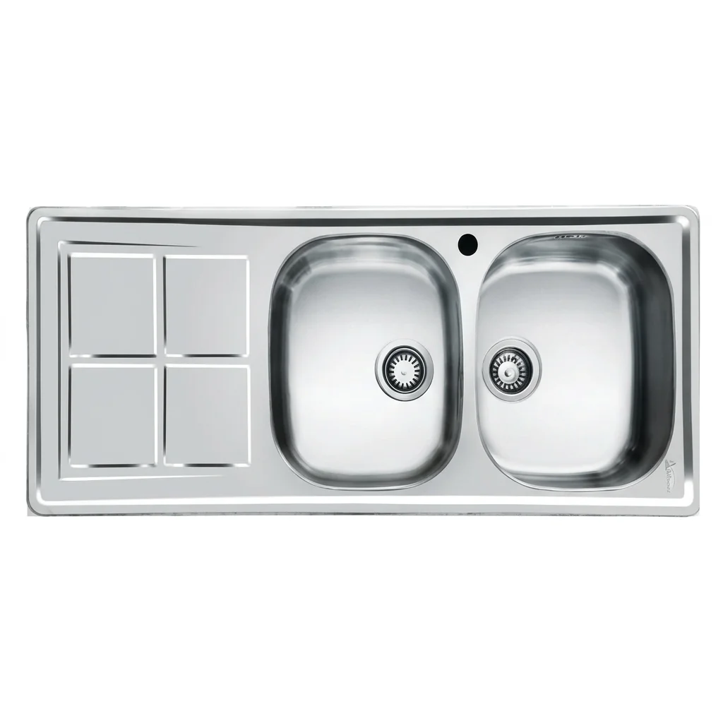 sink159akhvn سینک توکار اخوان مدل 159NEW دو لگن