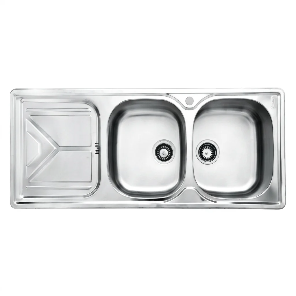 sink160akhvn سینک توکار اخوان مدل 160 دو لگن