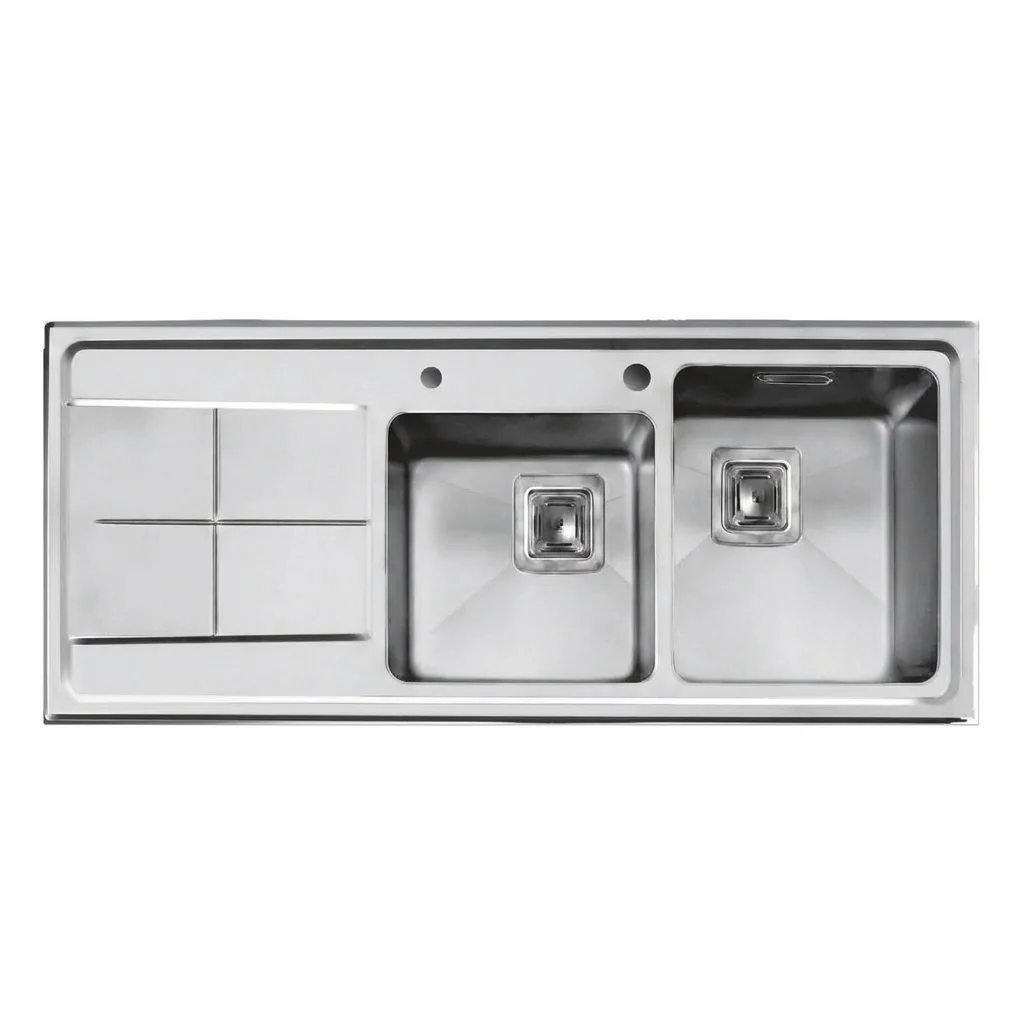 sink300akhvn سینک توکار اخوان مدل 300 دو لگن