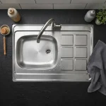 سینک روکار اخوان مدل 60*80-6CR تک لگن
