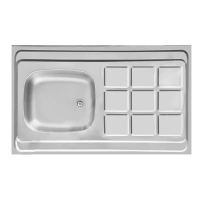 سینک ظرفشویی اخوان مدل A10050-9CR روکار تک لگن