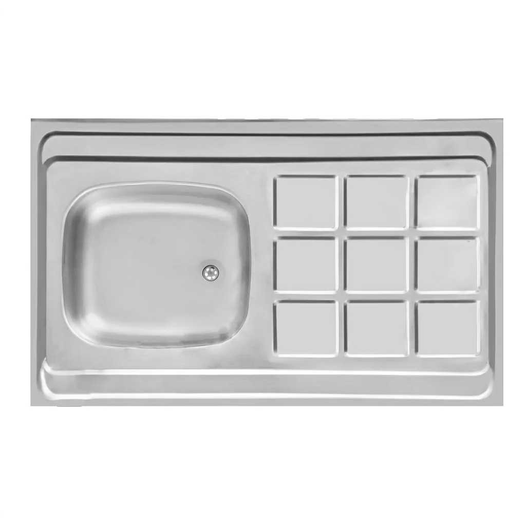 sink9cr100-50akhvn سینک ظرفشویی اخوان مدل A10050-9CR روکار تک لگن