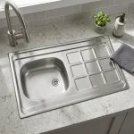 سینک ظرفشویی اخوان مدل A10050-9CR روکار تک لگن