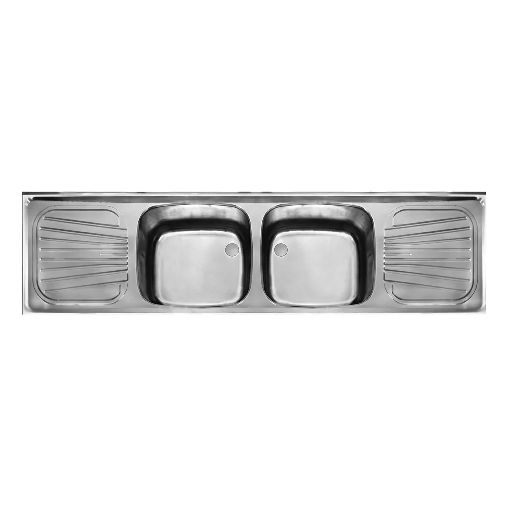 sinks11akhvn سینک صنعتی اخوان مدل S11 دو لگن